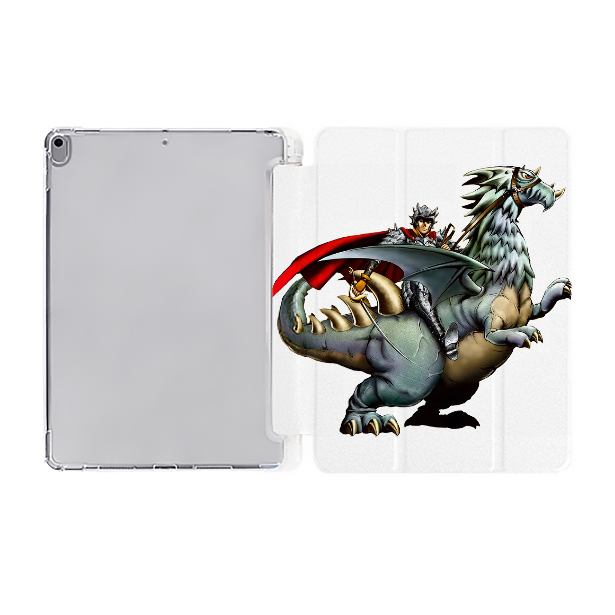 （画像用） 遊☆戯☆王 Yu-Gi-Oh! IPad ケース ペン収納付き 三つ折りスタンド PUレザー×シリコン 対応機種9.5/10.5/10.9インチ